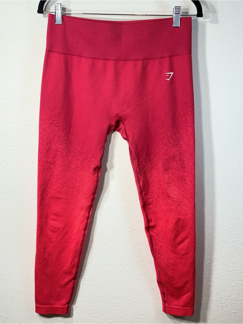 Gymshark Women’s Adapt Ombre Seamless Ankle Leggings Pink Red Combination Gym